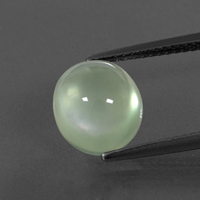 4,28 ctw natürlicher grüner Prehnit, Transparent, Transparent / Lichtdurchlässig