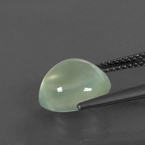 4,28 ctw natürlicher grüner Prehnit, Transparent, Transparent / Lichtdurchlässig