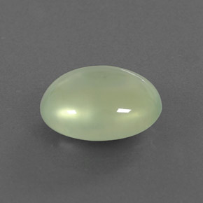 3,53 ctw natürlicher grüner Prehnit, Oval Schliff, Transparent