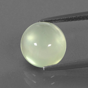 3,53 ctw natürlicher grüner Prehnit, Oval Schliff, Transparent