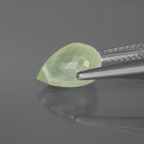 9,17 ctw natürlicher Grün Prehnit, Transparent, Transparent / Lichtdurchlässig