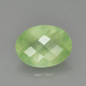 8,71 ctw natürlicher grüner Prehnit, Transparent, Transparent / Lichtdurchlässig