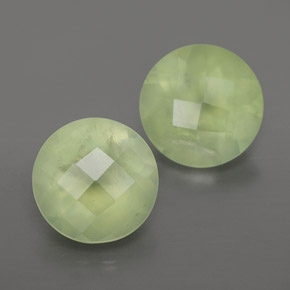 3,69 ct natürliche grüner Prehnit-Edelsteine, Transparent, Transparent / Lichtdurchlässig