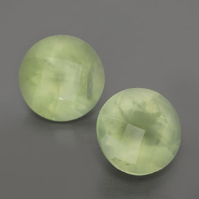 3,69 ct natürliche grüner Prehnit-Edelsteine, Transparent, Transparent / Lichtdurchlässig