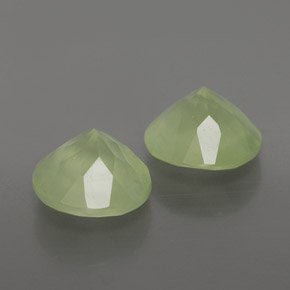 3,69 ct natürliche grüner Prehnit-Edelsteine, Transparent, Transparent / Lichtdurchlässig