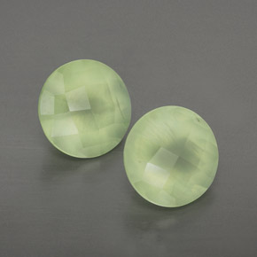  ct natürliche grüner Prehnit-Edelsteine, Transparent, Transparent / Lichtdurchlässig