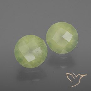 3,76 ct natürliche grüner Prehnit-Edelsteine, Transparent, Transparent / Lichtdurchlässig