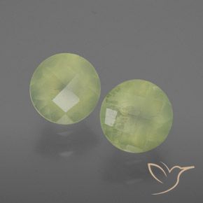 3,76 ct natürliche grüner Prehnit-Edelsteine, Transparent, Transparent / Lichtdurchlässig