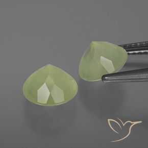 3,76 ct natürliche grüner Prehnit-Edelsteine, Transparent, Transparent / Lichtdurchlässig