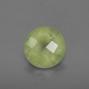 1,73 ctw natürlicher grüner Prehnit, Transparent, Transparent / Lichtdurchlässig