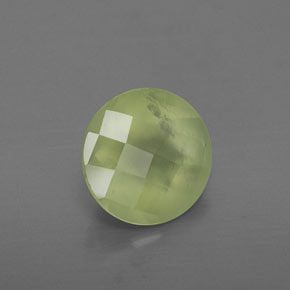 1,73 ctw natürlicher grüner Prehnit, Transparent, Transparent / Lichtdurchlässig