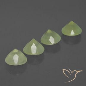 7.57 ct natürliche gelb-grün Prehnit-Edelsteine, Runden, Transparent / Lichtdurchlässig