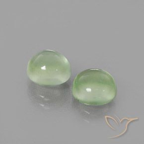 3.71 ct natürliche Blasses Birnengrün Prehnit-Edelsteine, Runden, Transparent