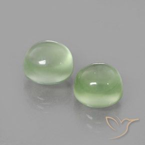 5.68 ct natürliche Sehr helles Grün Prehnit-Edelsteine, Runden, Transparent