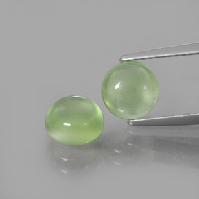 2,97 ct natürliche grüner Prehnit-Edelsteine, Rundschliff, Transparent