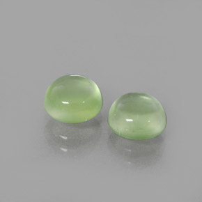 2,97 ct natürliche grüner Prehnit-Edelsteine, Rundschliff, Transparent