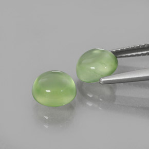 2,97 ct natürliche grüner Prehnit-Edelsteine, Rundschliff, Transparent