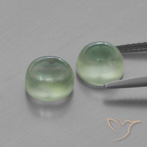 4.75 ct natürliche Hellgelb Grün Prehnit-Edelsteine, Runden, Transparent