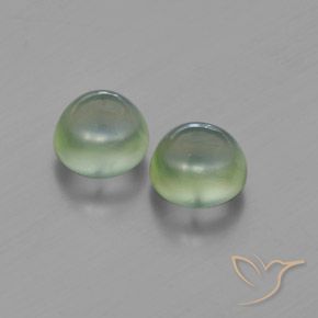 3.40 ct natürliche Sehr helles Grün Prehnit-Edelsteine, Runden, Transparent