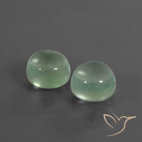 5.84 ct natürliche Sehr helles Grün Prehnit-Edelsteine, Runden, Transparent