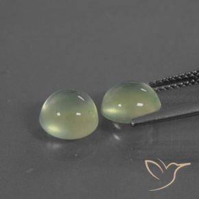 4.00 ct natürliche Warmes Grün Prehnit-Edelsteine, Runden, Transparent