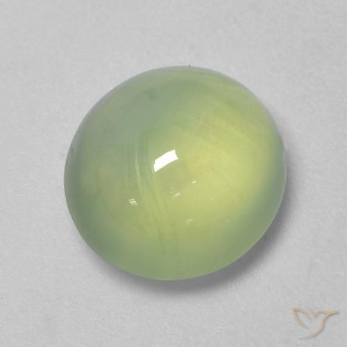 9,17 ctw natürlicher Mittelgrün Prehnit, Oval, Transparent