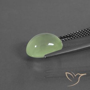9,17 ctw natürlicher gelb-grün Prehnit, Oval, Transparent