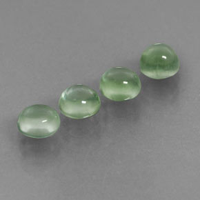  ct natürliche grüner Prehnit-Edelsteine, Rundschliff, Transparent