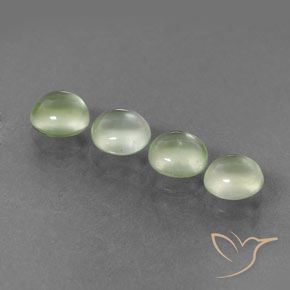 2.98 ct natürliche Sehr helles Grün Prehnit-Edelsteine, Runden, Transparent