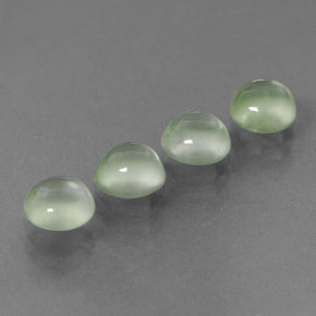 ct natürliche grüner Prehnit-Edelsteine, Rundschliff, Transparent