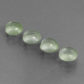  ct natürliche grüner Prehnit-Edelsteine, Rundschliff, Transparent