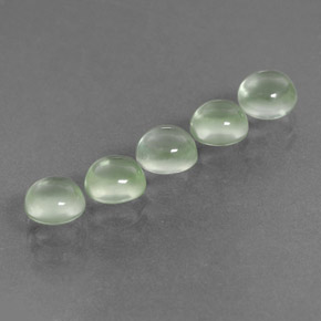  ct natürliche grüner Prehnit-Edelsteine, Rundschliff, Transparent