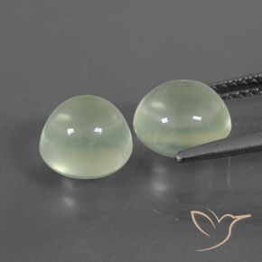 5.30 ct natürliche Sehr helles Grün Prehnit-Edelsteine, Runden, Transparent