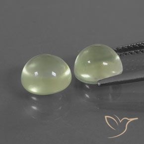 4.09 ct natürliche gelblich-grün Prehnit-Edelsteine, Runden, Transparent