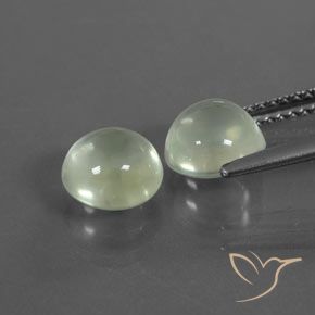 3.23 ct natürliche Sehr helles Grün Prehnit-Edelsteine, Runden, Transparent