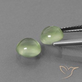 3.24 ct natürliche gelb-grün Prehnit-Edelsteine, Runden, Transparent
