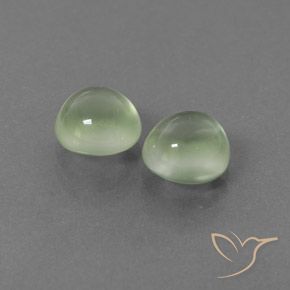 3.67 ct natürliche gelb-grün Prehnit-Edelsteine, Runden, Transparent