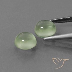 3.67 ct natürliche gelb-grün Prehnit-Edelsteine, Runden, Transparent