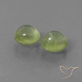 4.21 ct natürliche Birnengrün Prehnit-Edelsteine, Oval, Transparent