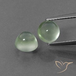3.09ctw Natürlicher gelblich-grün Prehnit, Runden, Transparent