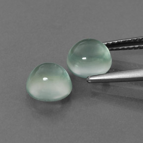  ct natürliche grüner Prehnit-Edelsteine, Rundschliff, Transparent