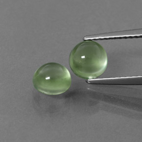  ct natürliche grüner Prehnit-Edelsteine, Rundschliff, Transparent