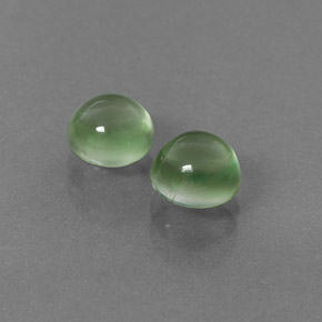  ct natürliche grüner Prehnit-Edelsteine, Rundschliff, Transparent