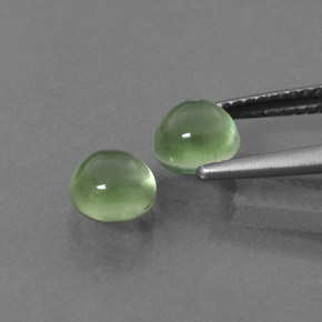  ct natürliche grüner Prehnit-Edelsteine, Rundschliff, Transparent