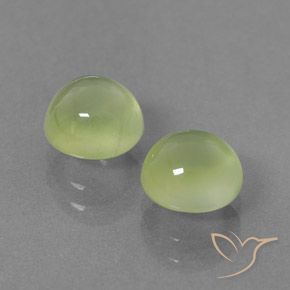 3.37 ct natürliche hellgrün Prehnit-Edelsteine, Runden, Transparent