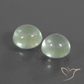 3.19 ct natürliche Sehr helles Grün Prehnit-Edelsteine, Runden, Transparent