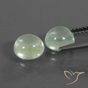 3.19 ct natürliche Sehr helles Grün Prehnit-Edelsteine, Runden, Transparent