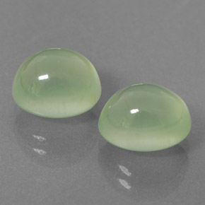 7,43 ct natürliche grüner Prehnit-Edelsteine, Transparent, Transparent / Lichtdurchlässig
