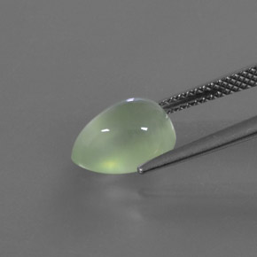 9,17 ctw natürlicher Grün Prehnit, Birnenform, Transparent