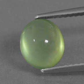 2,36 ctw natürlicher grüner Prehnit, Oval Schliff, Transparent